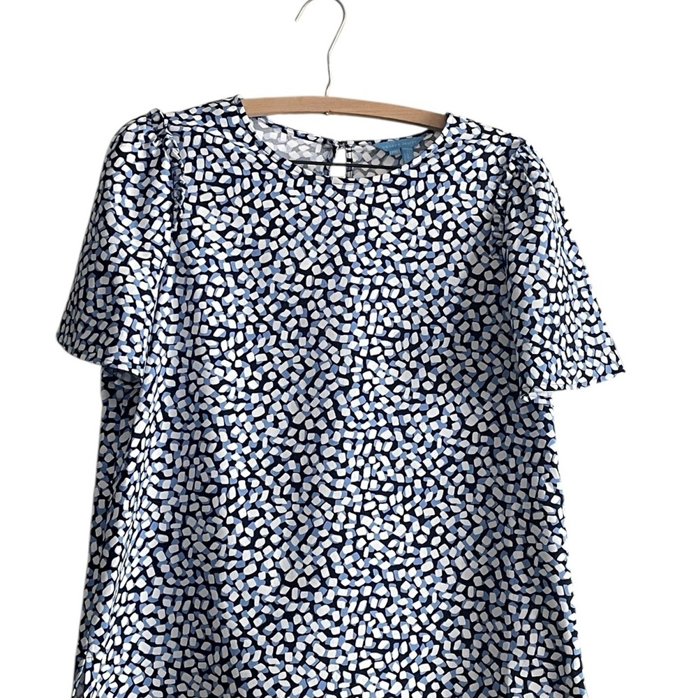 Draper James Geometric Patterned Blouse